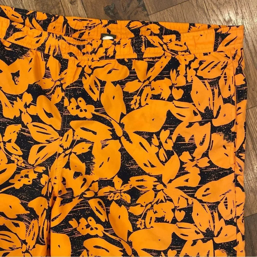 Eddie Bauer Orange Swim Board Shorts Size XL